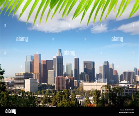 Downtown LA Los Angeles skyline California Stock Photo - Alamy