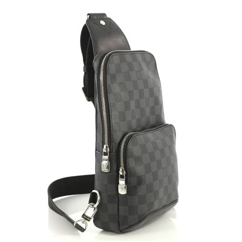 Louis Vuitton Avenue Sling Bag Damier Graphite Black 4401326 – Rebag