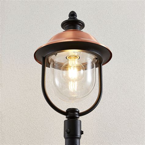 Lindby Clint lamp post, 1-bulb | Lights.ie