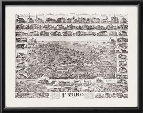 Truro Nova Scotia 1889 Restored Map | Vintage City Maps