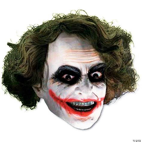 Vinyl 3/4 Joker™ Mask with Hair | Halloween Express