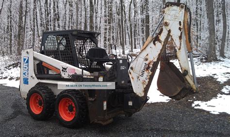 Bobcat 753 Skid Steer Loader With 709 Backhoe Attachment