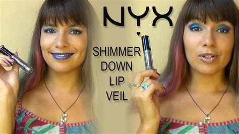 Nyx Shimmer Down lip veil – lip swatches and review! - YouTube