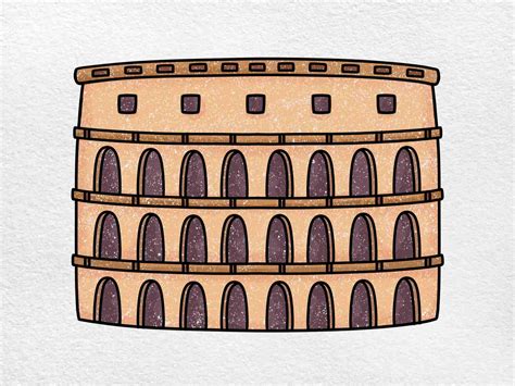 Roman Colosseum Drawing