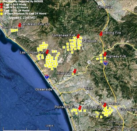 San Diego County Fire Map - Maps For You