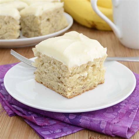 Banana Bars with Cream Cheese Frosting - Sweet Pea's Kitchen