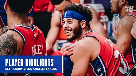 Seth Curry | HIGHLIGHTS @ Los Angeles Lakers (03.25.21) - YouTube