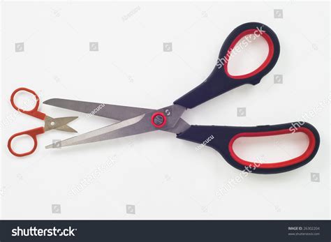 Different Sizes Scissors Ready To Cut Stock Photo 26302204 : Shutterstock