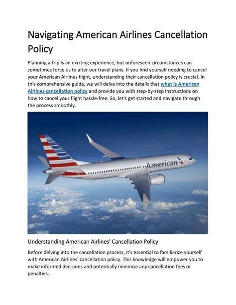 PPT - Navigating American Airlines Cancellation Policy PowerPoint ...