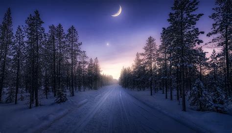 1336x768 Resolution Winter Sunset Photography HD Laptop Wallpaper ...