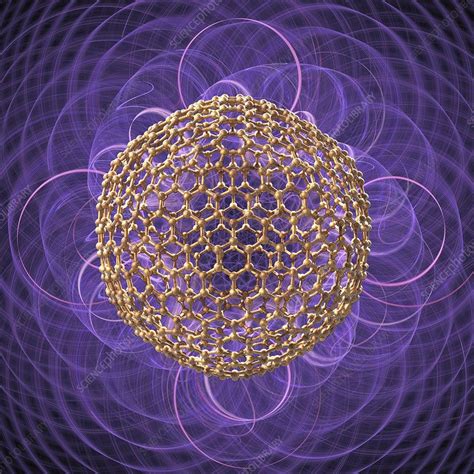 Buckyball molecule, artwork - Stock Image - F005/0755 - Science Photo Library