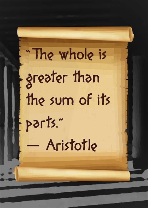 'Aristotle Quote' Poster, picture, metal print, paint by Oliver ...