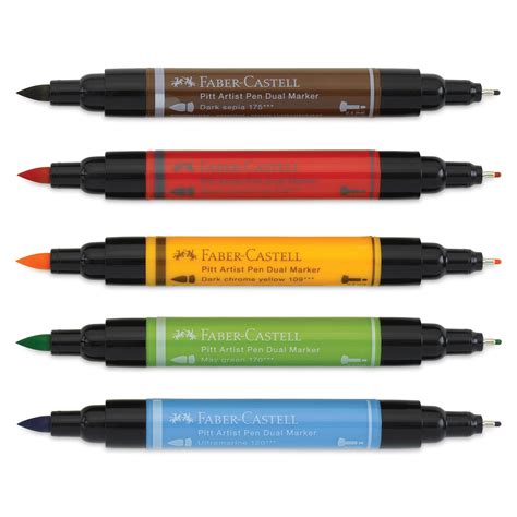 Faber-Castell Pitt Artist Pen Dual Tip Markers and Sets | BLICK Art ...