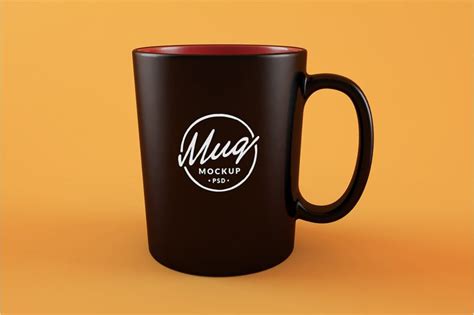 Black Coffee Mug Free Mockup — Free Mockup World