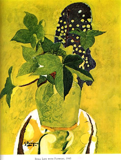 Still life with flowers, 1945 - Georges Braque - WikiArt.org