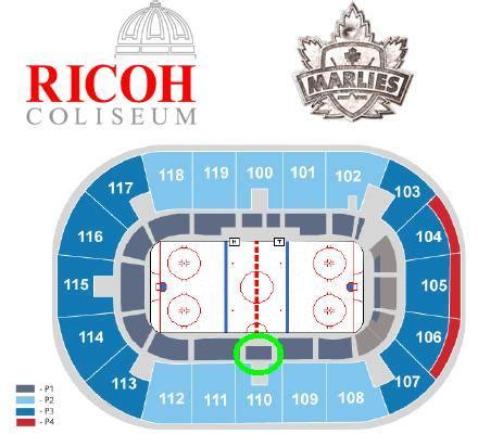 Ricoh Coliseum Seating Map | Color 2018