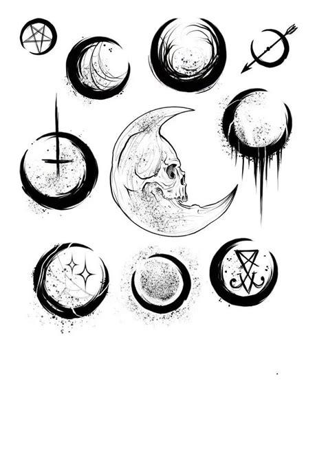 Black moon tattoo | Boas ideias para tatuagem, Tatuagem de caras, Idéias de tatuagem pequenas