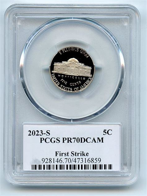 2023 S 5C Jefferson Nickel PCGS PR70DCAM First Strike Thomas Cleveland Native | eBay