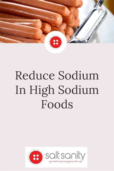 Learning to reduce sodium content in high sodium foods is easier than ...