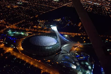 Stade olympique | Montreal's architecture by night | Olivier Demarcin | Flickr