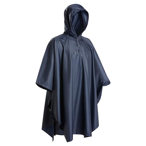 Hiking Rain Poncho - TREK 100 - Blue FORCLAZ - Decathlon