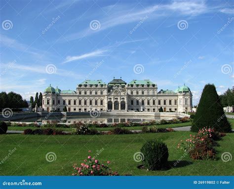 Belvedere Palace stock photo. Image of monument, park - 26919802