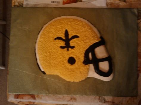 New Orleans Saints Helmet Cake - CakeCentral.com