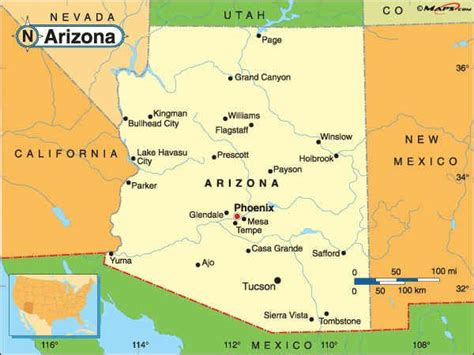 Making Arizona a pretty cool place to live | Arizona map, Arizona ...