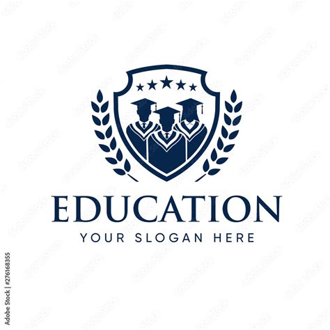 Graduate Student College Logo Template, Education Logo Design Stock ...