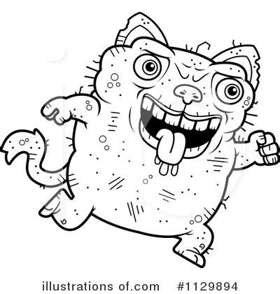 Ugly Cat Clipart #1103388 - Illustration by Cory Thoman