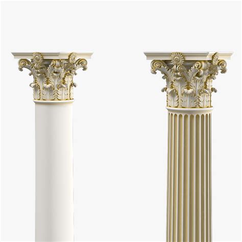 3d model corinthian column