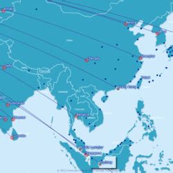 British Airways route map - Africa