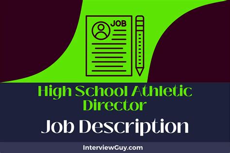 High School Athletic Director Job Description [Updated for 2024]