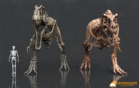 ArtStation - Giganotosaurus & Tyrannosaurus skeleton by. Vitamin Imagination , Vitamin ...