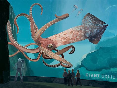 The Squid Painting by Scott Listfield - Pixels