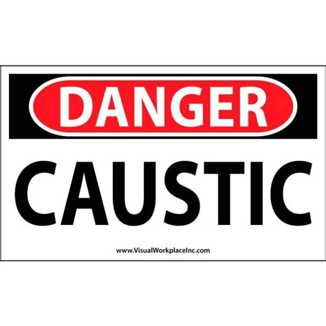 OSHA Danger: Caustic - Visual Workplace, Inc.