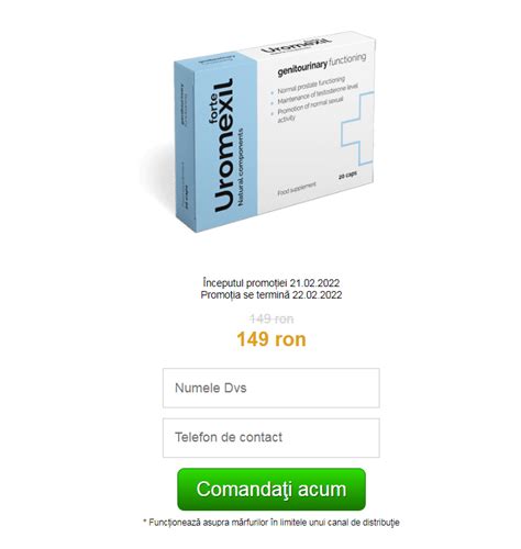 Uromexil Forte Romania : Capsula, Recenzii, Pret, Beneficii,Cumpara