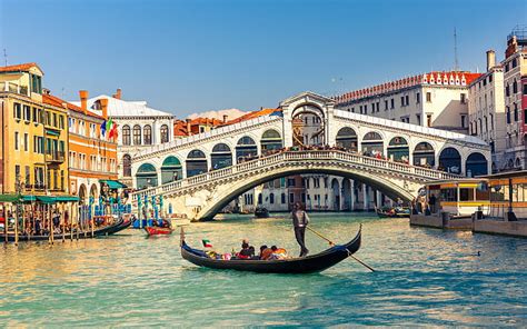 HD wallpaper: Rialto Bridge, Venice, Italy, grand canal at venice, building | Wallpaper Flare