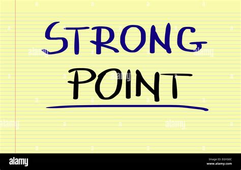 Strong Point Concept Stock Photo - Alamy