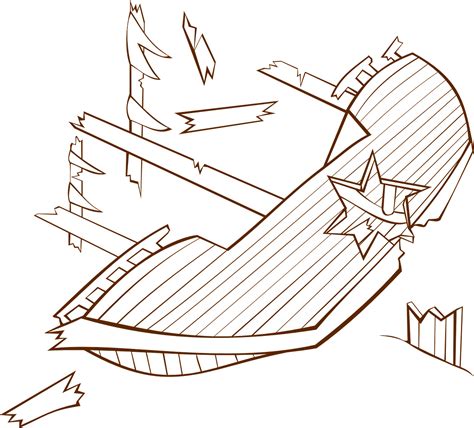 Shipwreck Drawing Easy : Shipwreck Drawing Png | Boddeswasusi