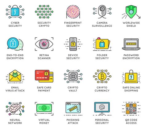 20 Awesome Cyber Security Icons Encryption, Fingerprint, Icon Design ...