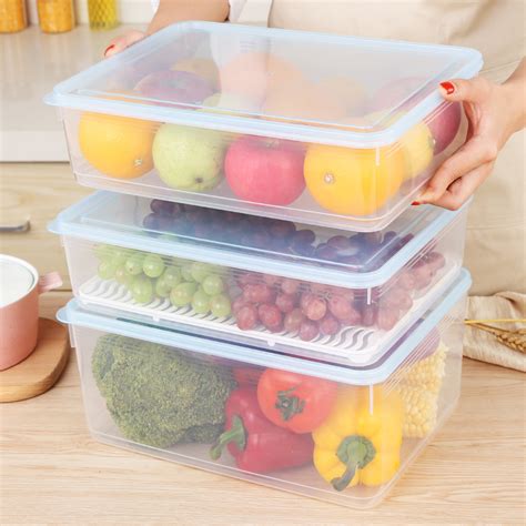 Large capacity kitchen fruit and vegetable storage box | Food Container ...