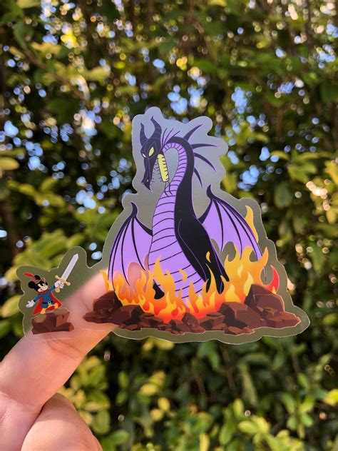 Fantasmic Mickey and Maleficent Dragon Transparent Vinyl - Etsy