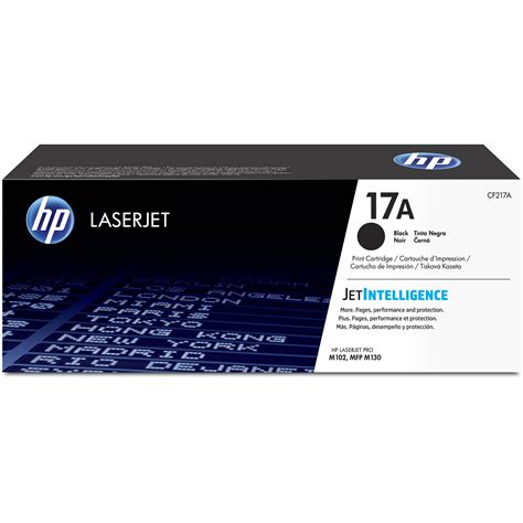 HP 17A Black Original LaserJet Toner Cartridge CF217A B&H Photo