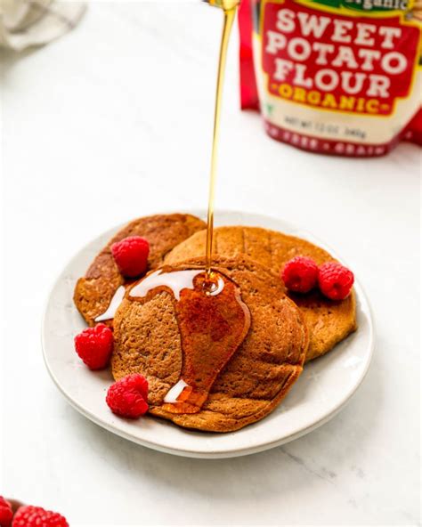 Vegan Paleo Sweet Potato Flour Pancakes – Edward & Sons Recipe Blog