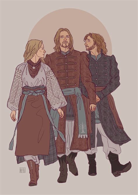 Family dream-team Eowyn, Boromir and Faramir. On... - art i guess