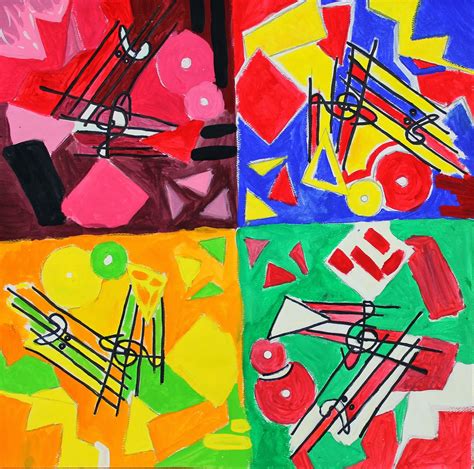 doodles&noodles: Kandinsky Color Scheme Compositions