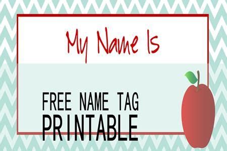 Free name tag printable. Perfect for students & teachers. | Name tags, Teachers, Printable tags