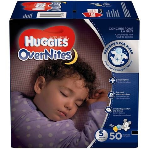 Huggies OverNites Diapers, Size 5, 50 Diapers - Walmart.com - Walmart.com