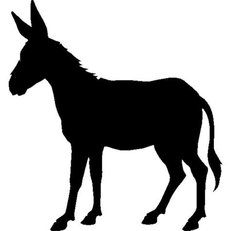 Donkey Silhouette Drawing Clip art - donkey png download - 500*500 ...